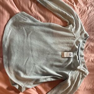 Abercrombie & Fitch light blue Waffle Knit Sweater